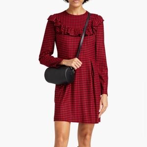 RED Valentino Red and Black Checked Mini Dress